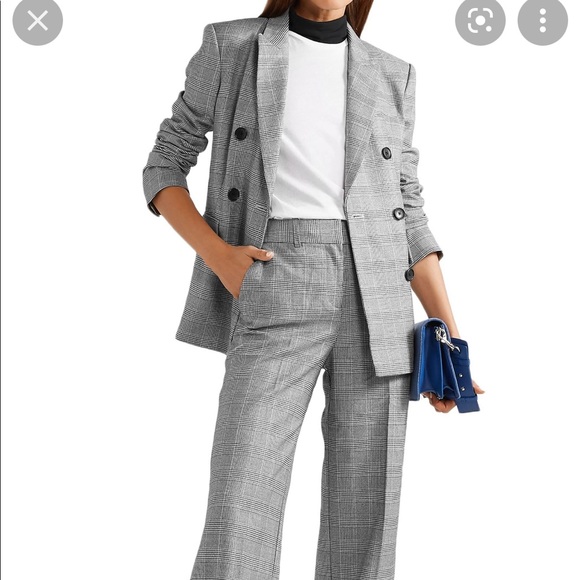 Equipment /Tabitha Simmons grey plaid tailored blazer - Picture 2 of 13